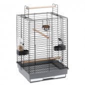 Оборудвана клетка за птици CAGE MAX 4 BLACK 50х50х75см.